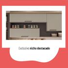 Cozinha Completa Caiena 12 Portas 3 Gavetas Com Vidro Mel/fum