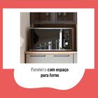 Cozinha Completa Caiena 12 Portas 3 Gavetas Com Vidro Mel/fum