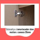 Cozinha Completa Caiena 15 Portas 3 Gavetas Com Vidro Mel/fum