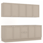 Cozinha Completa Campeche 9 Portas 2 Gavetas Fume - Panorama