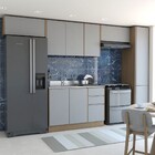 Cozinha Completa Canela 9 Portas 3 Gavetas Castanho/cinza - P