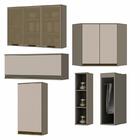 Cozinha Completa Canto Oblíquo 11 Peças Connect - Móveis Henn