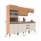 Cozinha Completa Cecilia 10 Portas 3 Gavetas Frejó/off White