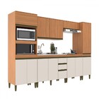 Cozinha Completa Cecilia 12 Portas 3 Gavetas Freijó/off White