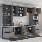 Cozinha Completa Chicago 12 Portas 7 Gavetas 100% Mdf America