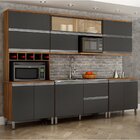 Cozinha Completa Cleo 5 Peças Chf Carvalho/grafite