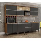 Cozinha Completa Cleo 5 Peças Chf Carvalho/grafite