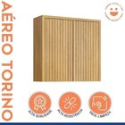 Cozinha Completa Com 2 Aéreos, 1 Paneleiro Porta De Vidro E 2