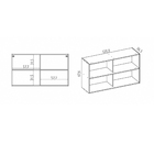 Cozinha Completa com Gabinete Armário Superior Basculante com Porta Reflecta e Balcão para Cooktop Branco Spring