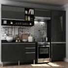 Cozinha Completa Com 4 Peças Suíça Multimóveis Preto