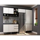 Cozinha Completa Com 4 Peças Suíça Multimóveis Preto/branco
