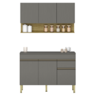 Cozinha Completa Com 6 Portas E 1 Gaveta Egito Gris