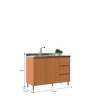 Cozinha Completa Com 8 Modulos 18 Portas E 3 Gavetas Florença