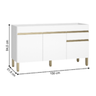 Cozinha Completa Com 8 Portas Calamata Supremo Freijó