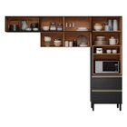 Cozinha Completa Com Aéreo 3 Peças Mdf Proença Nogueira/carbo