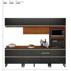 Cozinha Completa Com Aéreo 5 Peças Mdf Proença Nogueira/carbo