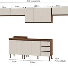 Cozinha Completa Com Área De Serviço Integrada Ébano/off White