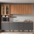 Cozinha Completa Com Armário E Balcão De Pia Sálvia Freijó/gr