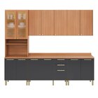 Cozinha Completa Com Armário E Balcão De Pia Sálvia Freijó/gr