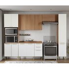 Cozinha Completa Com Armário E Torre Quente Sálvia Branco/fre