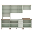 Cozinha Completa Com Cristaleira Forno E Balcão Para Cooktop