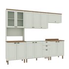 Cozinha Completa Com Cristaleira Forno E Balcão Para Cooktop