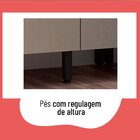 Cozinha Completa Com Iluminação 4 Peças Caiena Thela Mel/fumê