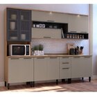 Cozinha Completa Com Iluminação 4 Peças Caiena Thela Mel/fumê
