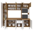 Cozinha Completa Com Tampo 5 Peças Max Fellicci Nogal/canelado