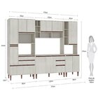 Cozinha Completa Com Tampo 5 Peças New 08 Fellicci Legno/crema