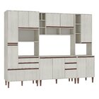 Cozinha Completa Com Tampo 5 Peças New 08 Fellicci Legno/crema