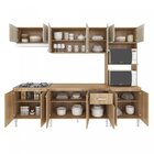 Cozinha Completa Com Tampo 6 Peças 14 Portas 1 Gavetas Max Fe