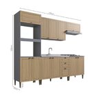 Cozinha Completa Com Torre Quente, Armários Aéreos E Balcão 7