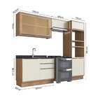 Cozinha Completa Com Vidro Reflecta 4 Peças 7 Portas Viena Fr