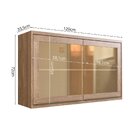 Cozinha Completa Com Vidro Reflecta 4 Peças 7 Portas Viena Fr