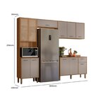 Cozinha Completa Com Vidro Reflecta 4 Peças Paolla Ipe/ Fendy