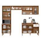 Cozinha Completa Com Vidro Reflecta 4 Peças Paolla Ipe/ Off W