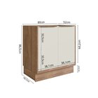 Cozinha Completa Com Vidro Reflecta 5 Peças 11 Portas 3 Gavet