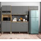 Cozinha Completa Compacta 12 Portas E 1 Gaveta Freijó