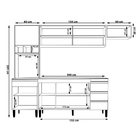 Cozinha Completa Compacta 280cm Madrid Branco - Montanaris De