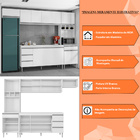 Cozinha Completa Compacta 280cm Madrid Branco - Montanaris De