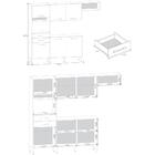 Cozinha Completa Compacta 3 Pçs 225cm Multimóveis Cr20110