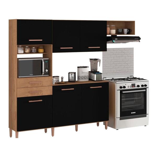 Cozinha Completa Compacta 3 Pçs 225cm Multimóveis Cr20110