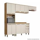 Cozinha Completa Compacta 4 Peças 11 Portas 2 Gavetas 4 Prate
