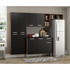 Cozinha Completa Compacta Balcão Preto