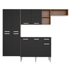 Cozinha Completa Compacta Balcão Preto