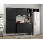 Cozinha Completa Compacta Balcão Preto