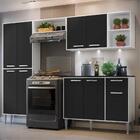 Cozinha Completa Compacta C/ 3 Leds, Armário E Balcão C/ Tamp