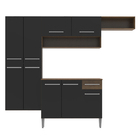 Cozinha Completa Compacta Madesa Emilly Com Paneleiro Suspens