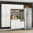 Cozinha Completa Compacta Madesa Emilly com Paneleiro Suspens